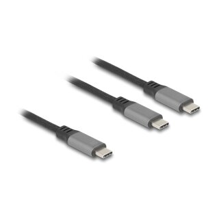 USB-C™ Y-Kabel 1 x Stecker zu 2 x Stecker PD 3.0 100 W Intelligente Stromaufteilung 1,2 m
