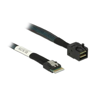 Delock Kabel Slim SAS SFF-8654 4i > Mini SAS HD SFF-8643 50 cm