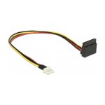 Stromkabel SATA 15 Pin Buchse > 4 Pin Floppy Stecker...