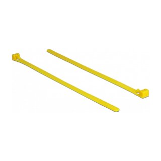 Kabelbinder wiederverwendbar hitzebeständig L 200 x B 7,5 mm 100 Stück gelb