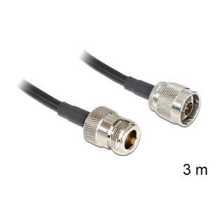Delock Antennenkabel N Stecker > N Buchse LMR195 3 m