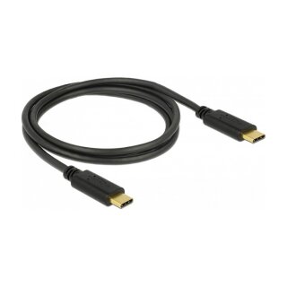 Delock USB 2.0 Kabel Type-C zu Type-C 1 m PD 5 A E-Marker