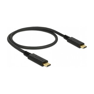 Delock USB 10 Gbps Kabel USB Type-C™ zu USB Type-C™ 0,5 m PD 5 A E-Marker