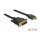 Delock HDMI zu DVI 18+1 Kabel bidirektional 5 m