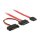 Kabel Slim SATA Buchse > SATA 7 Pin + SATA 15 Pin 5 V 30 cm