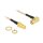 Antennenkabel RP-SMA Stecker 90° > RP-SMA Buchse zum Einbau RG-316 16 cm