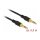 Delock Klinkenkabel 3,5 mm 3 Pin Stecker > Stecker 0,5 m schwarz