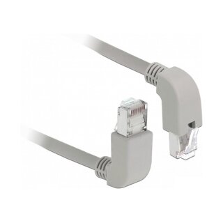 Delock Netzwerkkabel RJ45 Cat.5e SF/UTP oben / unten gewinkelt 0,5 m