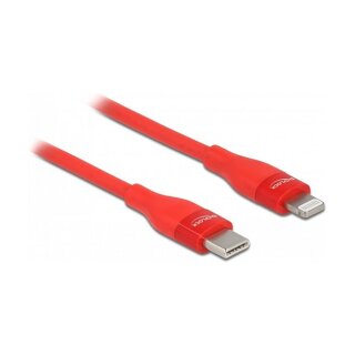 Daten- und Ladekabel USB Type-C™ zu Lightning™ für iPhone™, iPad™ und iPod™ rot 2 m MFi