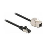 Delock Kabel RJ45 Stecker zu Keystone Modul RJ45 Buchse...
