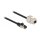 Delock Kabel RJ45 Stecker zu Keystone Modul RJ45 Buchse Cat.6A 2 m schwarz