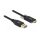 Delock USB 10 Gbps Kabel Typ-A Stecker zu USB Type-C™ Stecker mit Schrauben seitlich 0,5 m