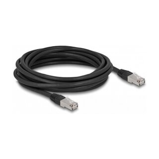 Delock RJ45 Netzwerkkabel Cat.6A S/FTP PE Outdoor 5 m schwarz