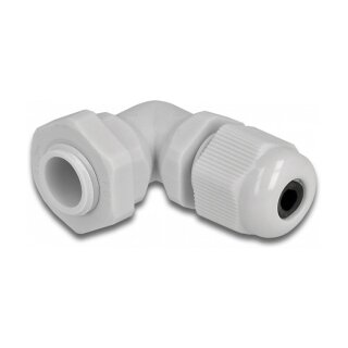 Delock Kabelverschraubung 90° gewinkelt PG7 grau