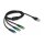 Delock USB Ladekabel 3 in 1 Typ-A zu Micro USB / 2 x USB Type-C™ 1 m