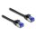 Delock RJ45 Netzwerkkabel Cat.6A S/FTP Slim 1 m schwarz