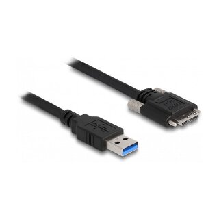 USB 5 Gbps Kabel Typ-A Stecker zu Typ Micro-B Stecker mit Schrauben 0,5 m
