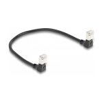 Delock RJ45 Netzwerkkabel Cat.6A S/FTP Slim 90° unten...