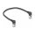 Delock RJ45 Netzwerkkabel Cat.6A S/FTP Slim 90° oben / oben gewinkelt 0,25 m schwarz