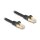 Delock RJ45 Netzwerkkabel mit Geflechtmantel Cat.6A S/FTP Stecker zu Stecker 2 m schwarz