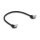 Delock RJ45 Netzwerkkabel Cat.6A S/FTP 45° nach oben gewinkelt 0,5 m schwarz