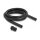 Delock Kabelschutzschlauch 2 m x 18,5 mm mit 2 x PG13,5 Schlauchverschraubung Set schwarz