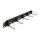 19" Kabelmanagement Rangierpanel mit 5 Metallbügel 1 HE schwarz