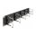 19" Kabelmanagement Rangierpanel mit 10 Metallbügel 2 HE schwarz