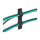Delock Klett-Kabelhalter selbstklebend L 110 mm x B 20 mm Set 10 Stück schwarz