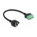 Delock RJ45 Kabel Cat.6 Buchse zu Terminalblock Adapter...