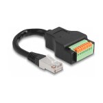 Delock RJ45 Kabel Cat.5e Stecker zu Terminalblock Adapter...