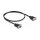 Delock RS-232 Kabel Seriell D-Sub 9 Stecker zu Buchse Nullmodem mit schmalem Steckergehäuse 0,5 m