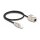 Delock Kabel RJ45 Stecker feldkonfektionierbar zu Keystone Modul RJ45 Buchse Cat.6A 50 cm