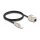 Delock Kabel RJ45 Stecker feldkonfektionierbar zu Keystone Modul RJ45 Buchse Cat.6A 1 m