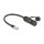 Delock Kabel RJ45 Stecker zu RJ45 Buchse Cat.6A zum Einbau mit M20 Gewinde und Gehäuse IP68 staub- und wasserdicht 25 cm schwarz