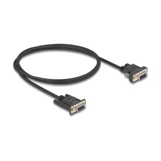 Seriell Kabel RS-232 D-Sub9 Buchse zu D-Sub9 Buchse Stromanschluss an Pin 9 1 m