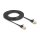 Delock RJ45 Netzwerkkabel Cat.6A Stecker zu Stecker mit robuster Rastnase und Cat.7 Rohflachbandkabel U/FTP 3 m schwarz