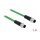 Delock Netzwerkkabel M12 D-kodiert 4 Pin Stecker zu Stecker TPU 1 m