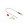 Antennenkabel SMA Buchse zum Einbau Ferritkern zu I-PEX Inc., MHF® I Stecker 1.13 20 cm Gewindelänge 10 mm