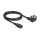 Delock Netzkabel PC Schutzkontaktstecker CEE 7/7 90° gewinkelt auf C13 Buchse, 2 m, 3 x 1,00 mm² schwarz