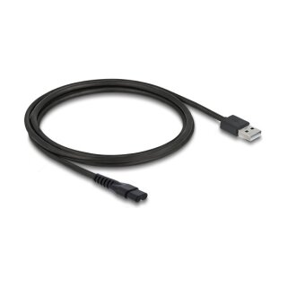 Delock USB Ladekabel 5 V für Elektrorasierer kompatibel mit MANSCAPED 2.0 / 3.0 Serie - Rasierer Ladegerät Ersatzkabel 1,2 m
