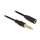 Delock Klinkenverlängerungskabel 3,5 mm 3 Pin Stecker zu Buchse 2 m schwarz