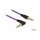 Delock Klinkenkabel 3,5 mm 4 Pin Stecker > Stecker gewinkelt 1 m violett