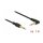Klinkenkabel 3,5 mm 3 Pin Stecker > Stecker gewinkelt 1 m schwarz