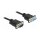 RS-232 Kabel Seriell D-Sub9 Stecker zu Buchse mit schmalem Steckergehäuse 10 m