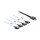Delock Kabel OCuLink SFF-8611 > 4 x SATA 7 Pin 1 m Metall