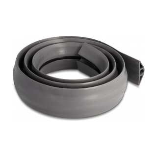 Delock Kabelkanal PVC flexibel 50 x 13 mm - Länge 1,5 m grau