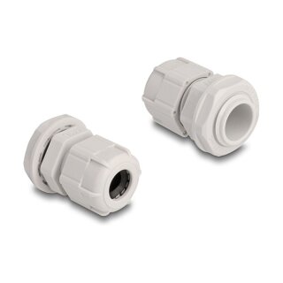 Delock Kabelverschraubung M16 10 Stück grau