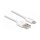 Delock USB Daten- und Ladekabel für iPhone™, iPad™, iPod™ weiß 1 m