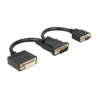 Delock Adapter DMS-59 Stecker > DVI 24+5 Buchse + VGA Buchse 20 cm